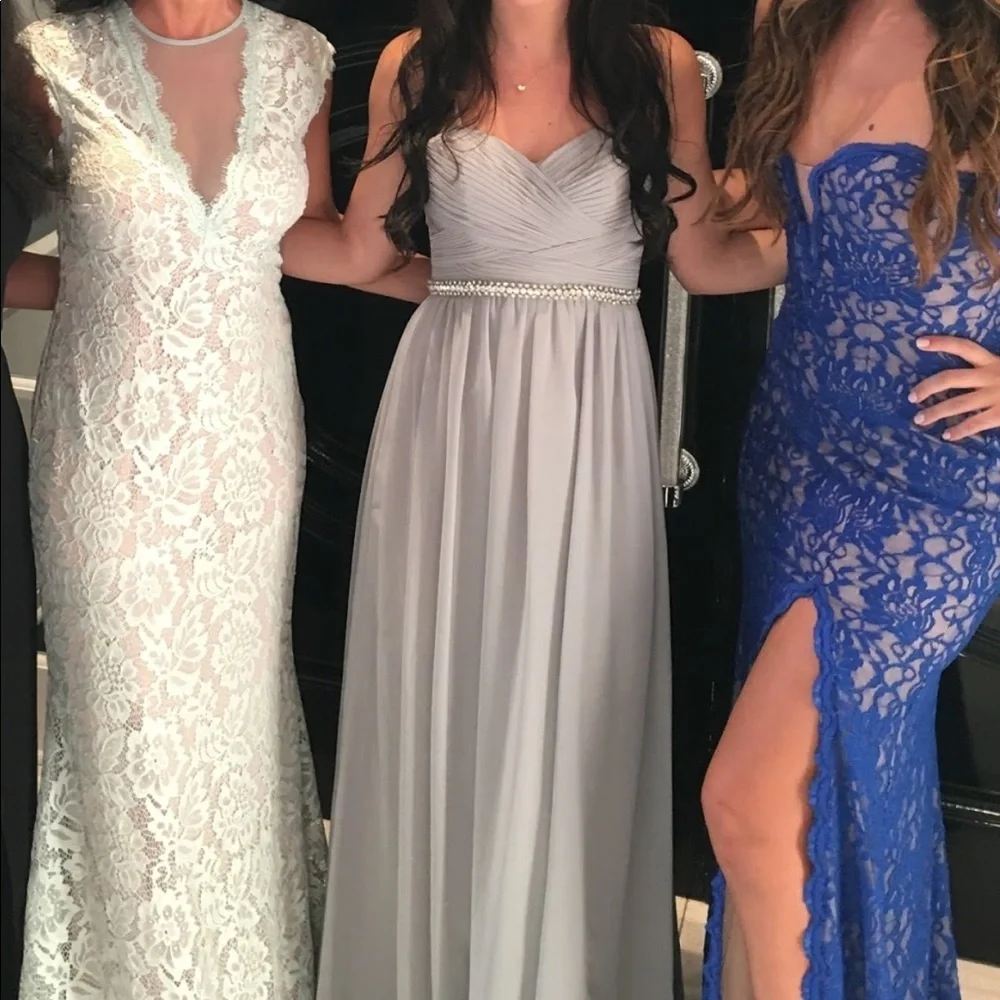 Woman's Wtoo Gray Bridesmaids Dress - Picture 1 of 8